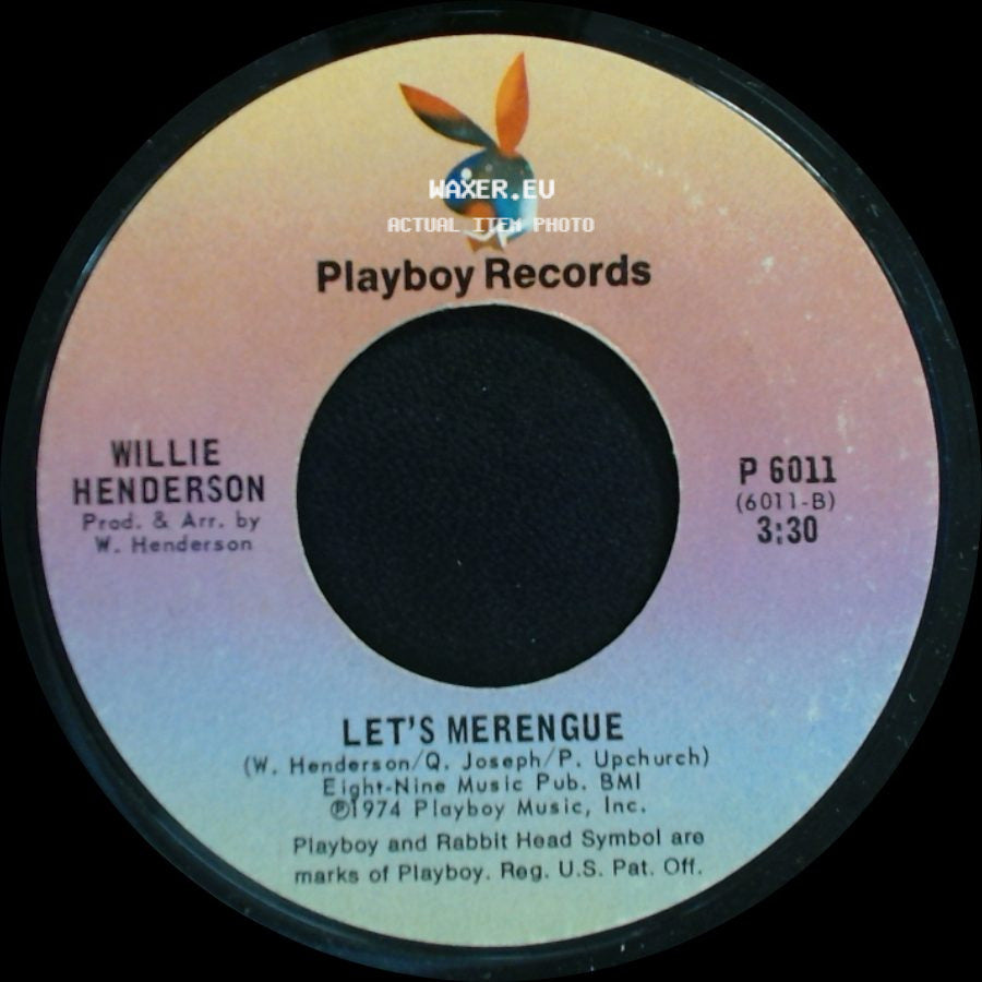 Willie Henderson - Let's Merengue / Gangster Boogie Bump side A