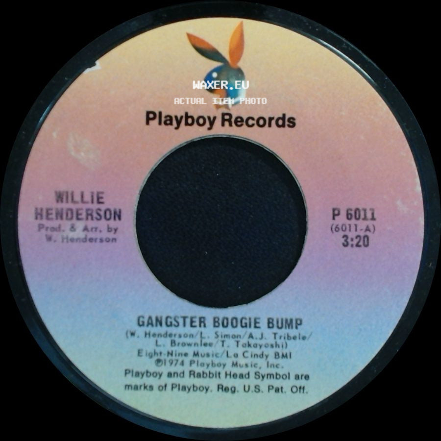 Willie Henderson - Let's Merengue / Gangster Boogie Bump side B