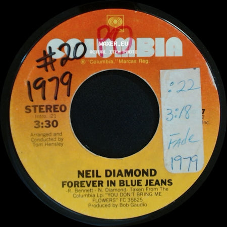 Neil Diamond - Remember Me / Forever In Blue Jeans side B