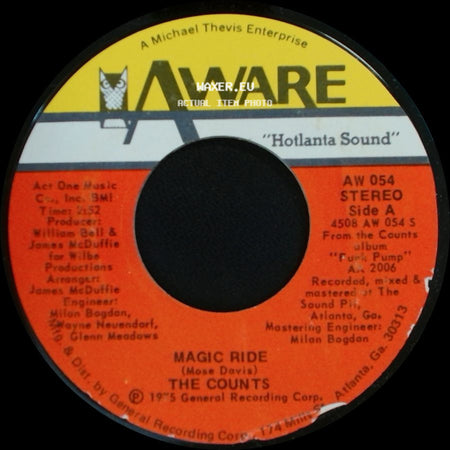 The Counts - Magic Ride / Short Cut side A