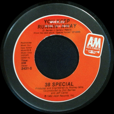 38 Special - Prisoners Of Rock 'n' Roll / You Keep Runnin' Away side B