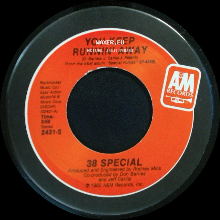 38 Special - Prisoners Of Rock 'n' Roll / You Keep Runnin' Away side B