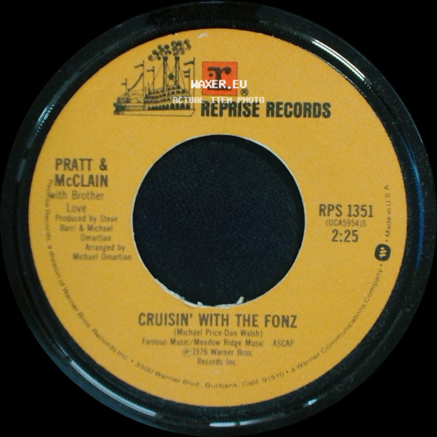 Pratt & Mcclain / Pratt & Mcclain With Brother Love - Happy Days / Cruisin' With The Fonz side B