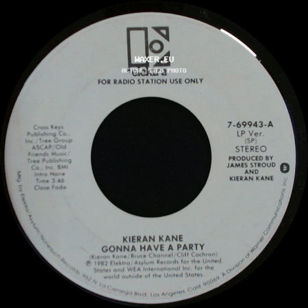 Kieran Kane - Gonna Have A Party / Gonna Have A Party side A