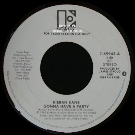 Kieran Kane - Gonna Have A Party / Gonna Have A Party side B