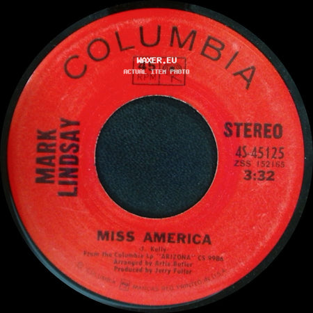 Mark Lindsay - Small Town Woman / Miss America side B