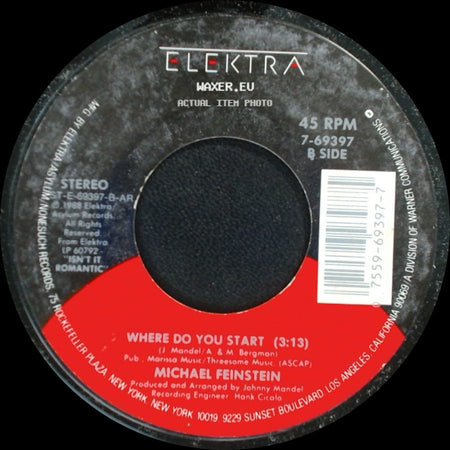 Michael Feinstein - My Favorite Year / Where Do You Start side B