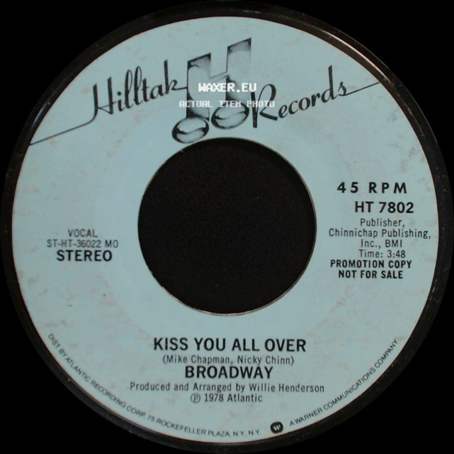 Broadway - Kiss You All Over / Kiss You All Over side A