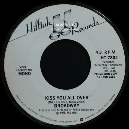 Broadway - Kiss You All Over / Kiss You All Over side B