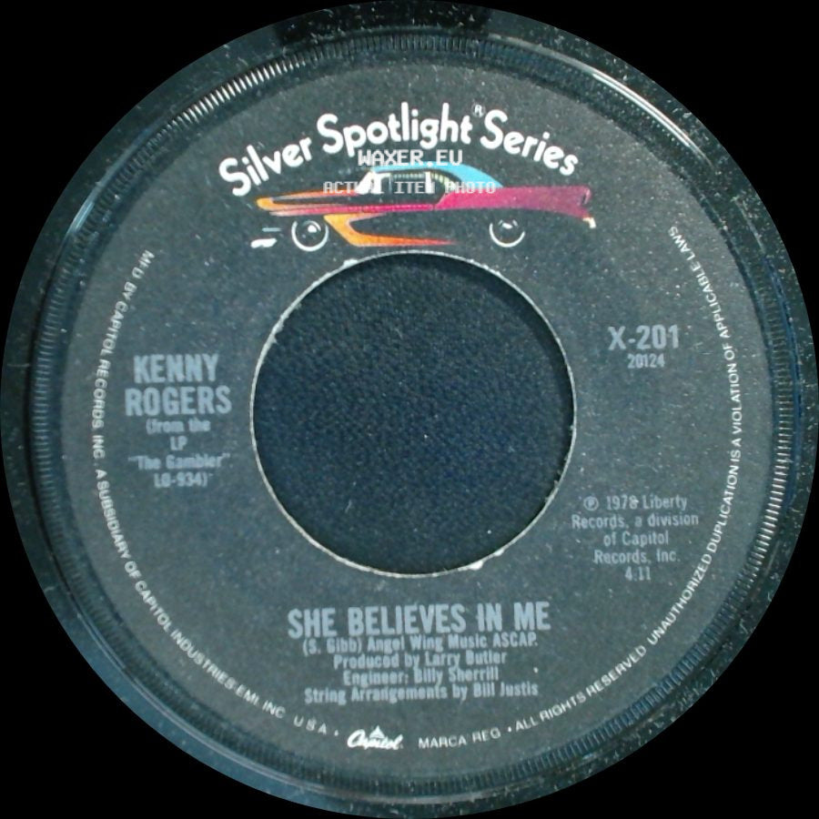 Kenny Rogers - She Believes In Me / Love The World Away side A