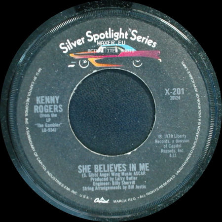 Kenny Rogers - She Believes In Me / Love The World Away side A