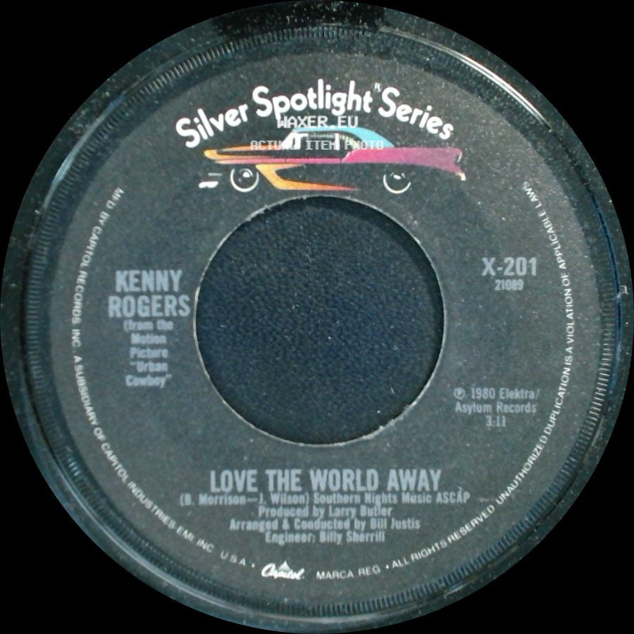 Kenny Rogers - She Believes In Me / Love The World Away side B