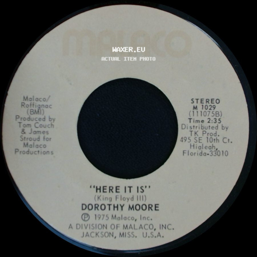 Dorothy Moore - Here It Is / "Misty Blue" side A