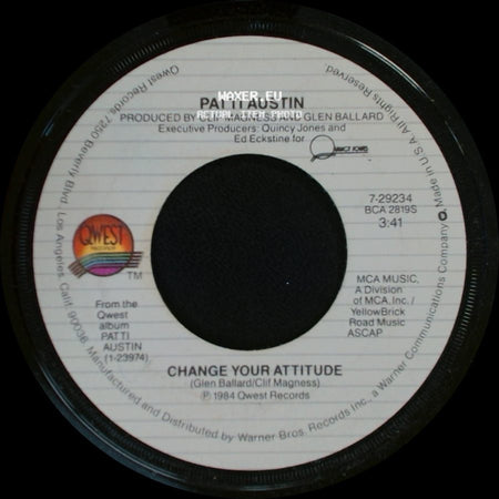 Patti Austin - Change Your Attitude / Shoot The Moon side A
