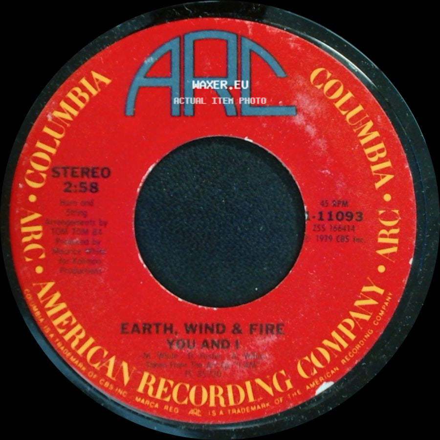 Earth, Wind & Fire - You And I / In The Stone side A
