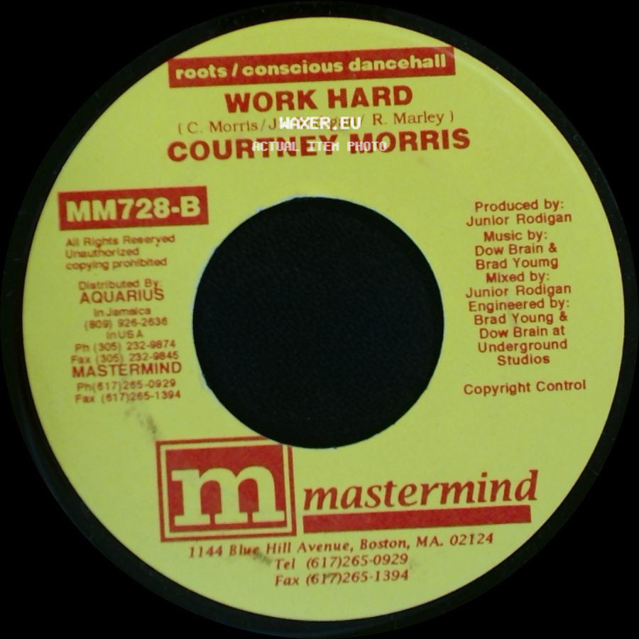 Courtney Morris / Waynie Ranks - Work Hard / Backyard side A