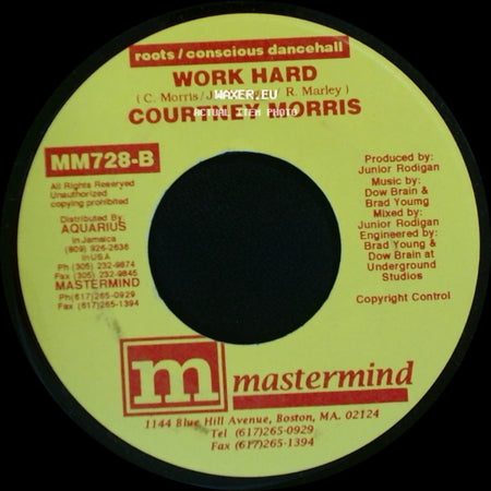Courtney Morris / Waynie Ranks - Work Hard / Backyard side A