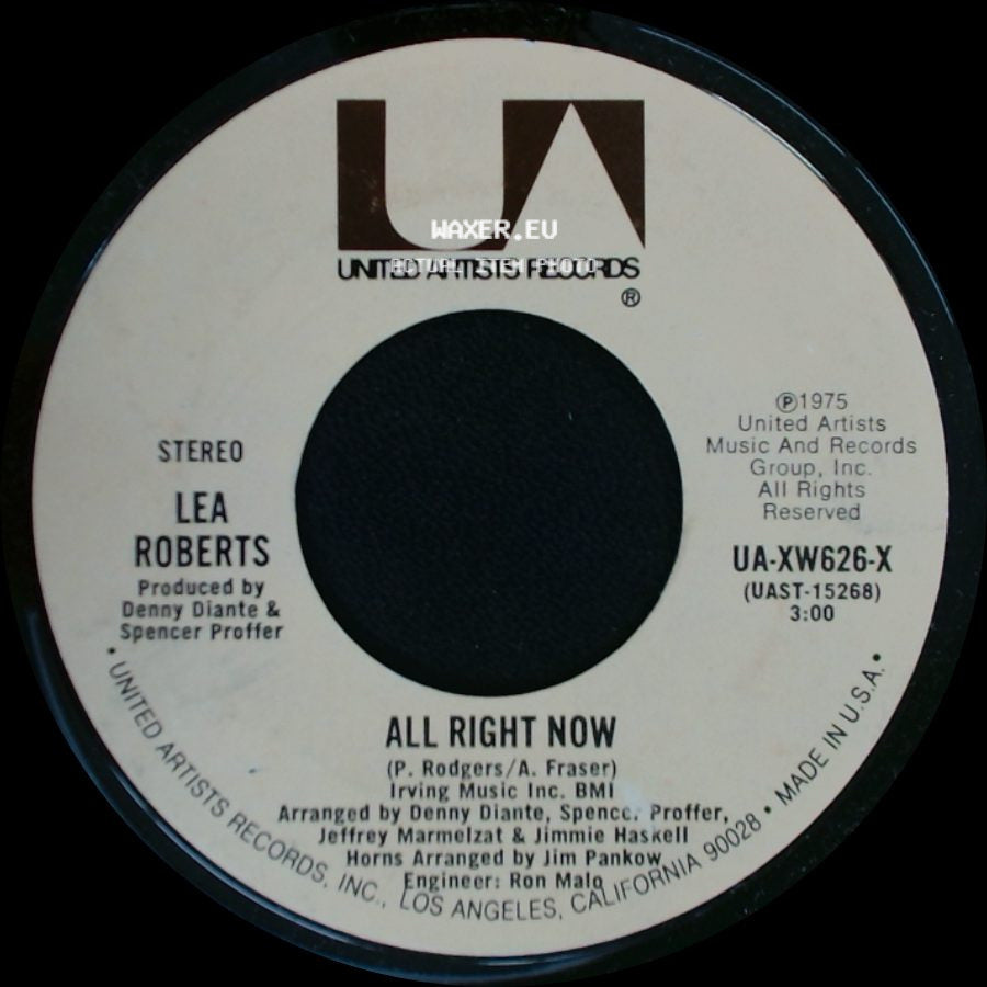 Lea Roberts - All Over Again / All Right Now side B
