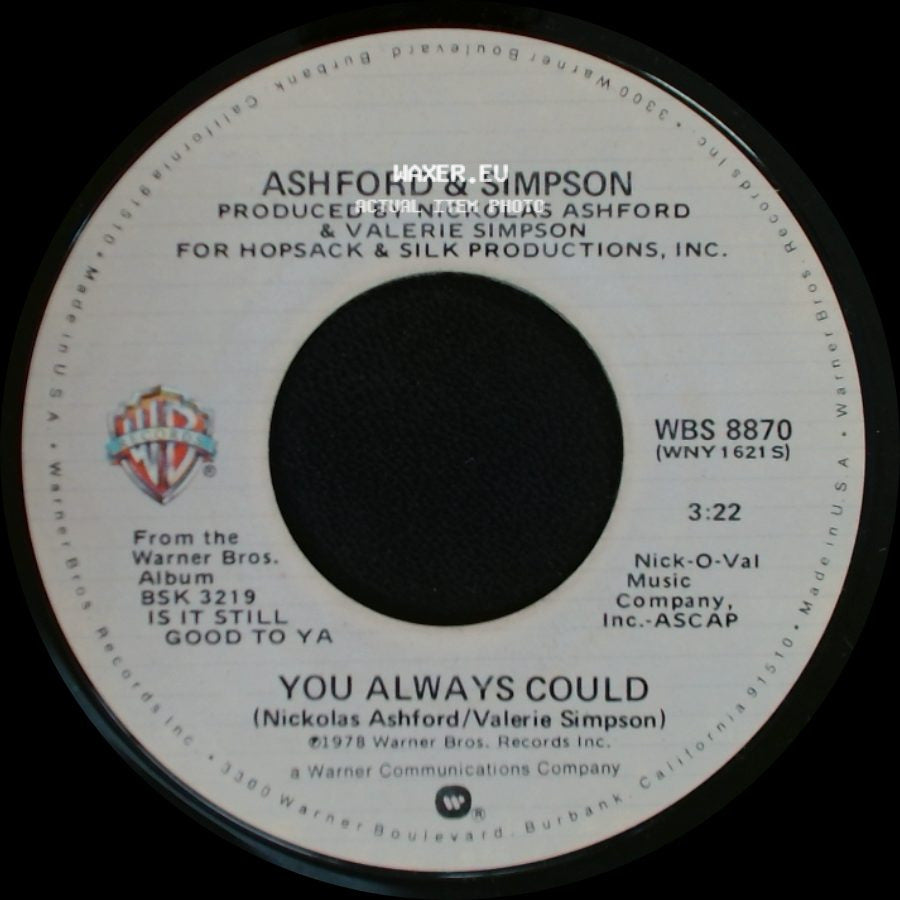 Ashford & Simpson - You Always Could / Found A Cure side A