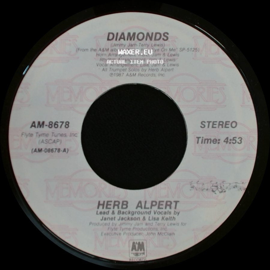 Herb Alpert - Making Love In The Rain / Diamonds side B