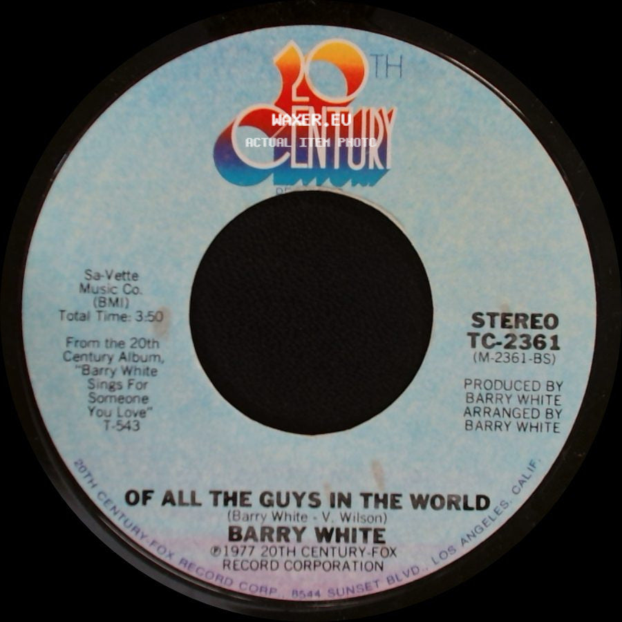 Barry White - Of All The Guys In The World / Playing Your Game, Baby side A