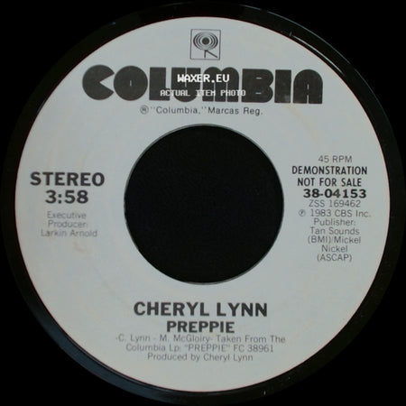 Cheryl Lynn - Preppie / Preppie side A