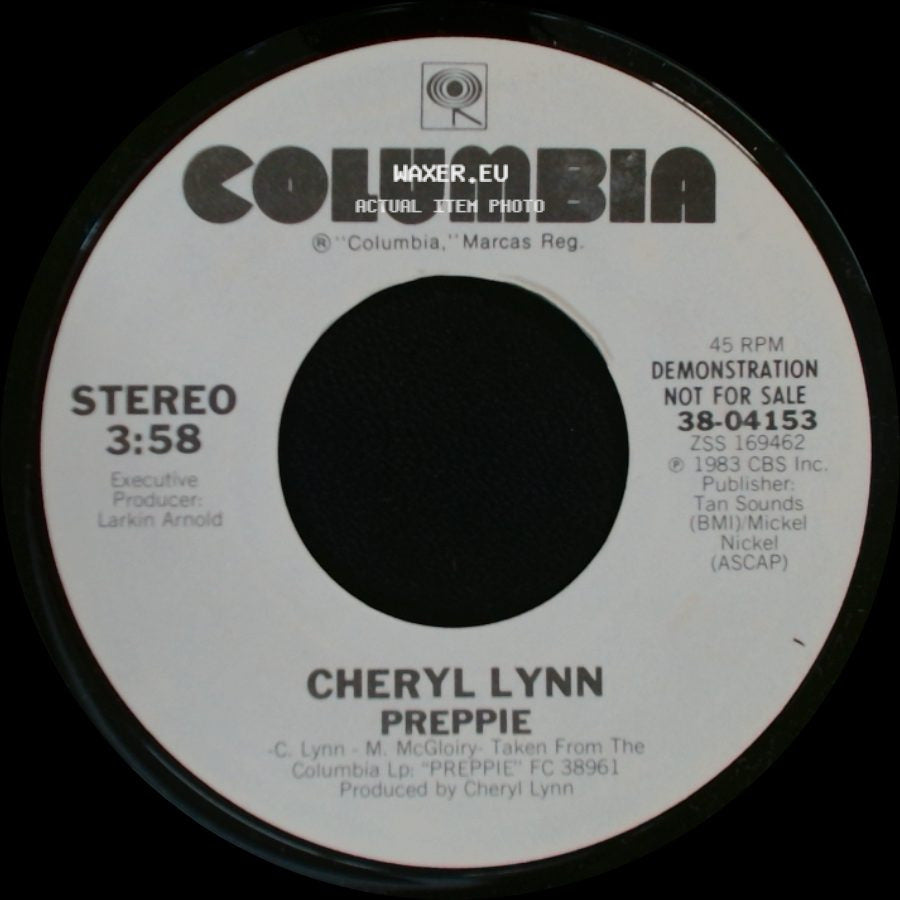 Cheryl Lynn - Preppie / Preppie side B