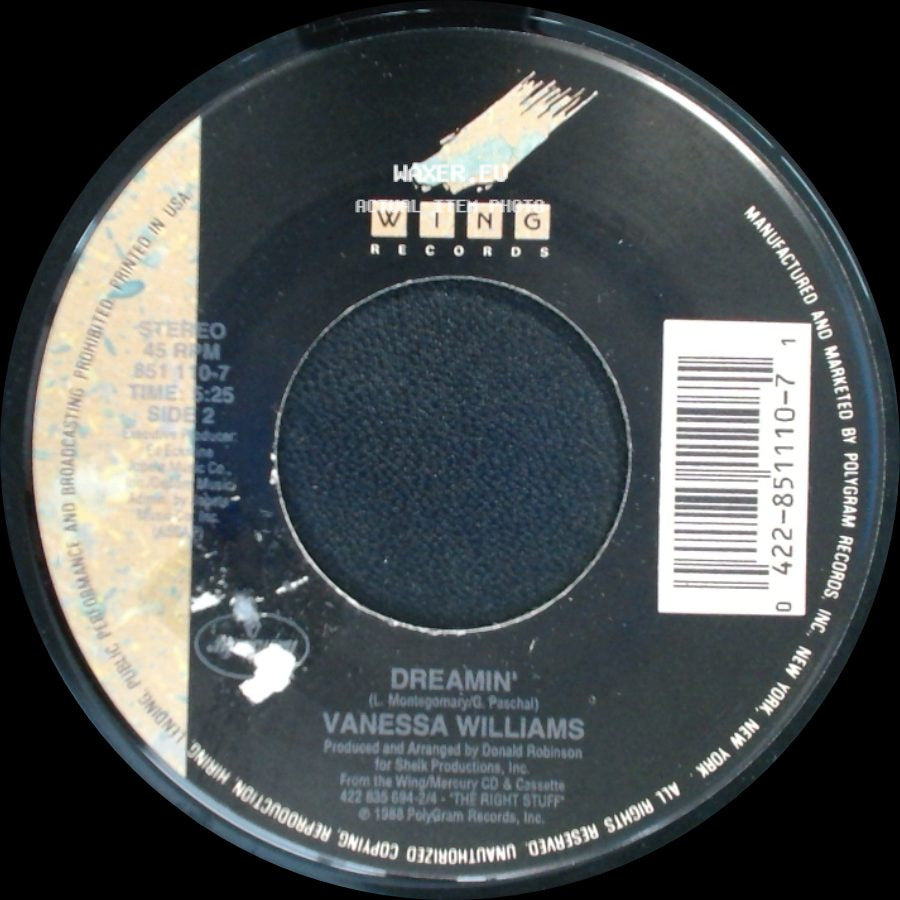 Vanessa Williams - The Sweetest Days / Dreamin' side B
