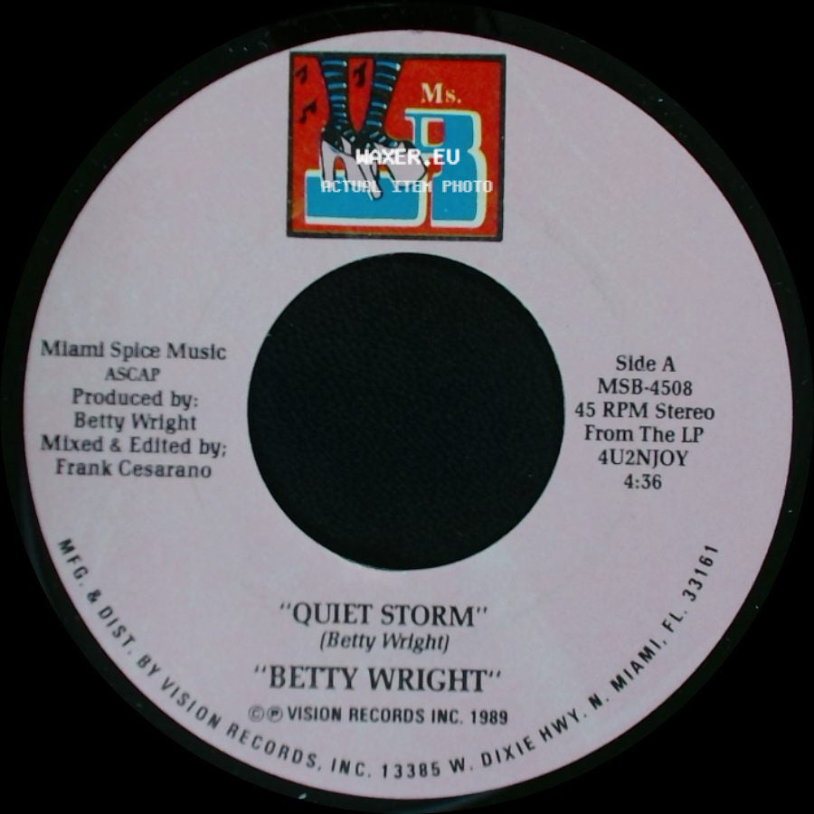 Betty Wright - Quiet Storm / We Down side A