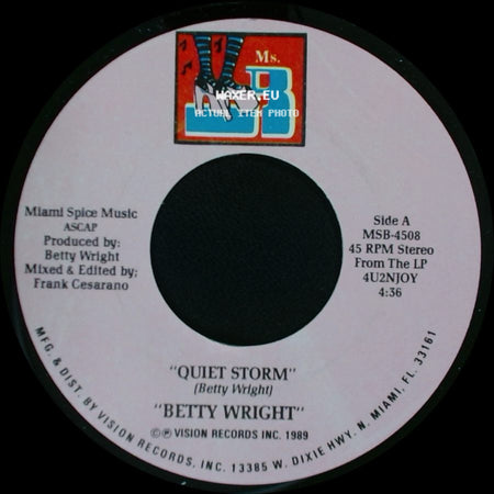 Betty Wright - Quiet Storm / We Down side A