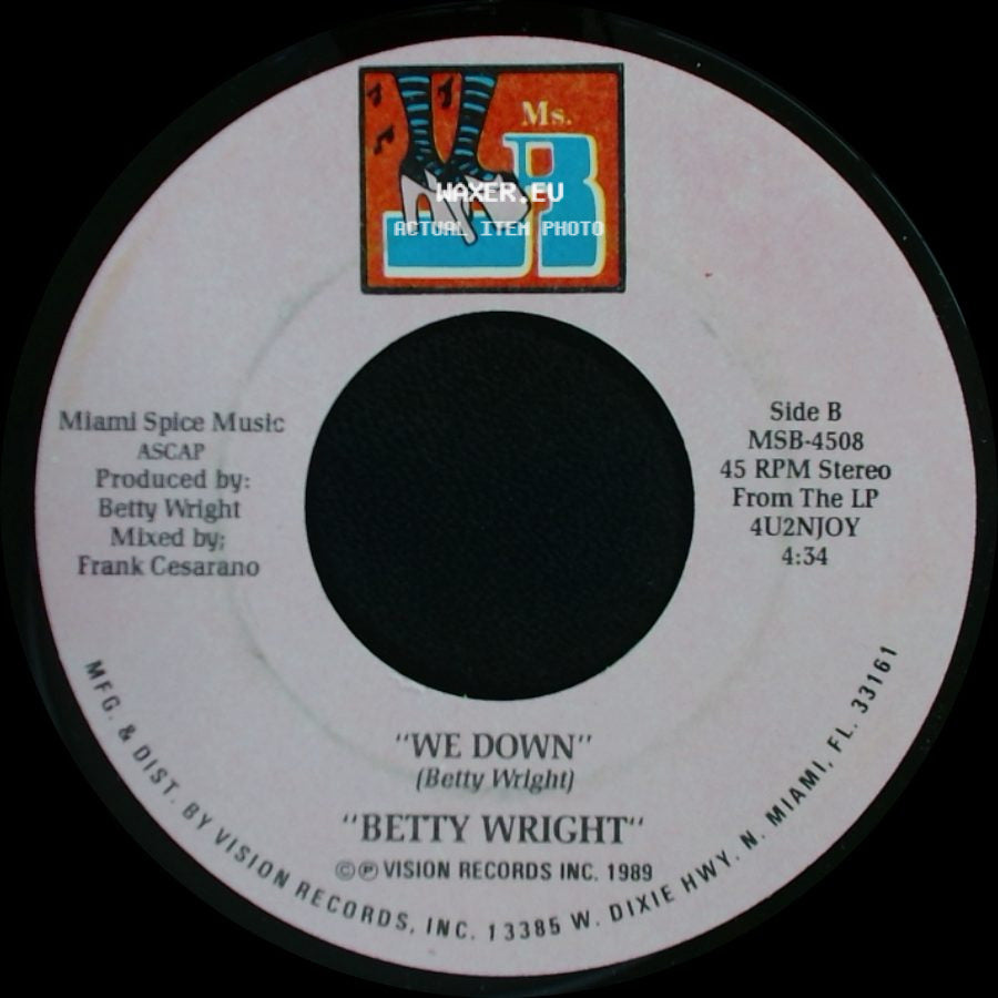Betty Wright - Quiet Storm / We Down side B