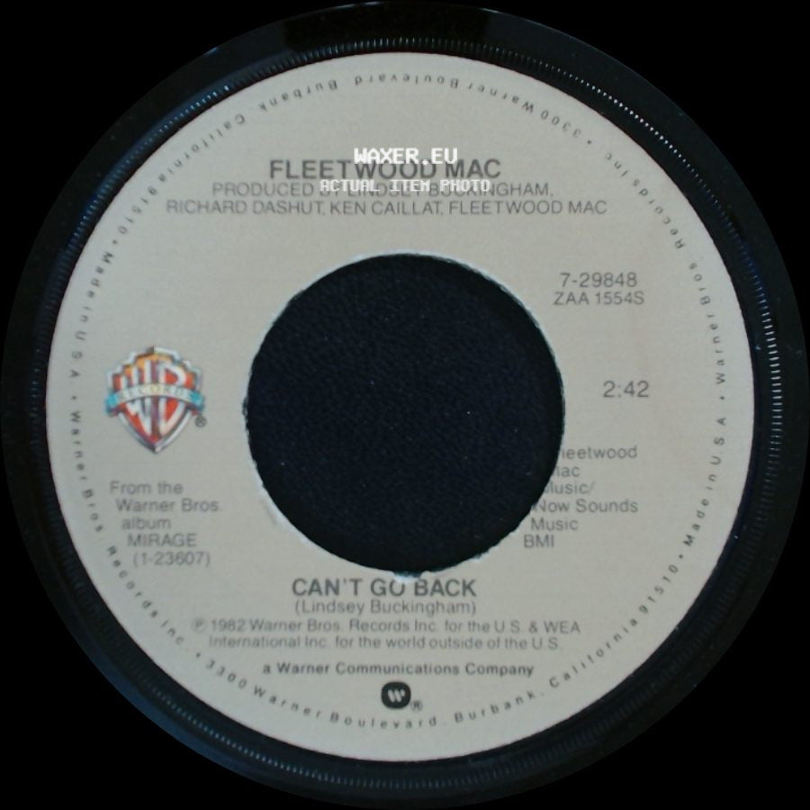 Fleetwood Mac - Love In Store / Can't Go Back side B