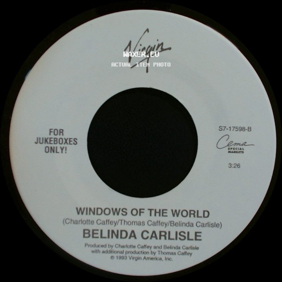 Belinda Carlisle - It's Too Real (Big Scary Animal) / Windows Of The World side B
