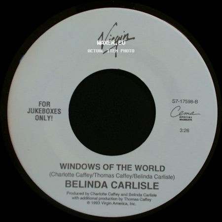 Belinda Carlisle - It's Too Real (Big Scary Animal) / Windows Of The World side B