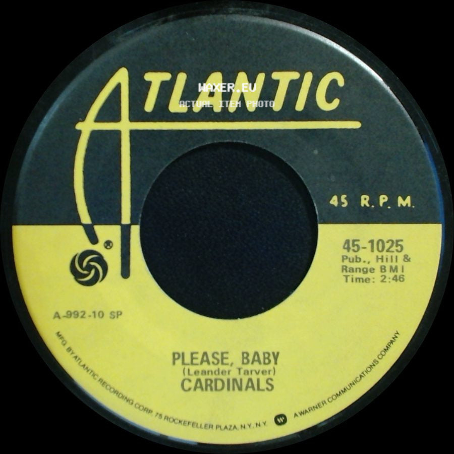 Cardinals - Under A Blanket Of Blue / Please, Baby side B