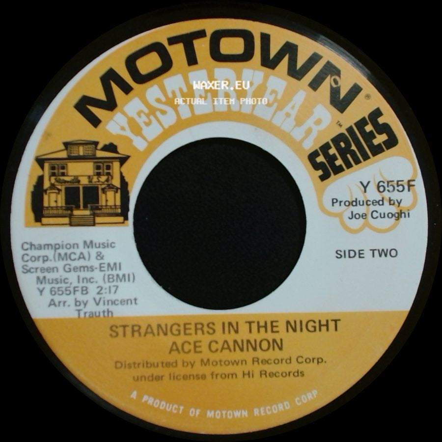 Ace Cannon - Somewhere My Love / Strangers In The Night side B
