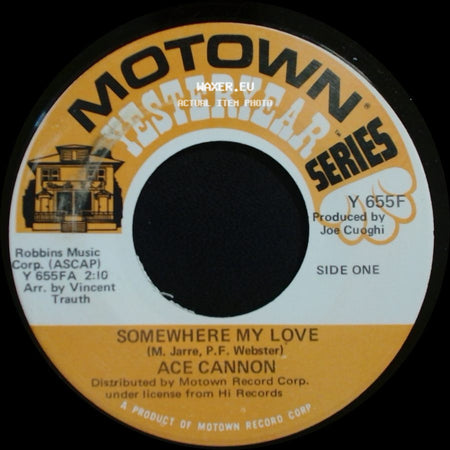 Ace Cannon - Somewhere My Love / Strangers In The Night side A