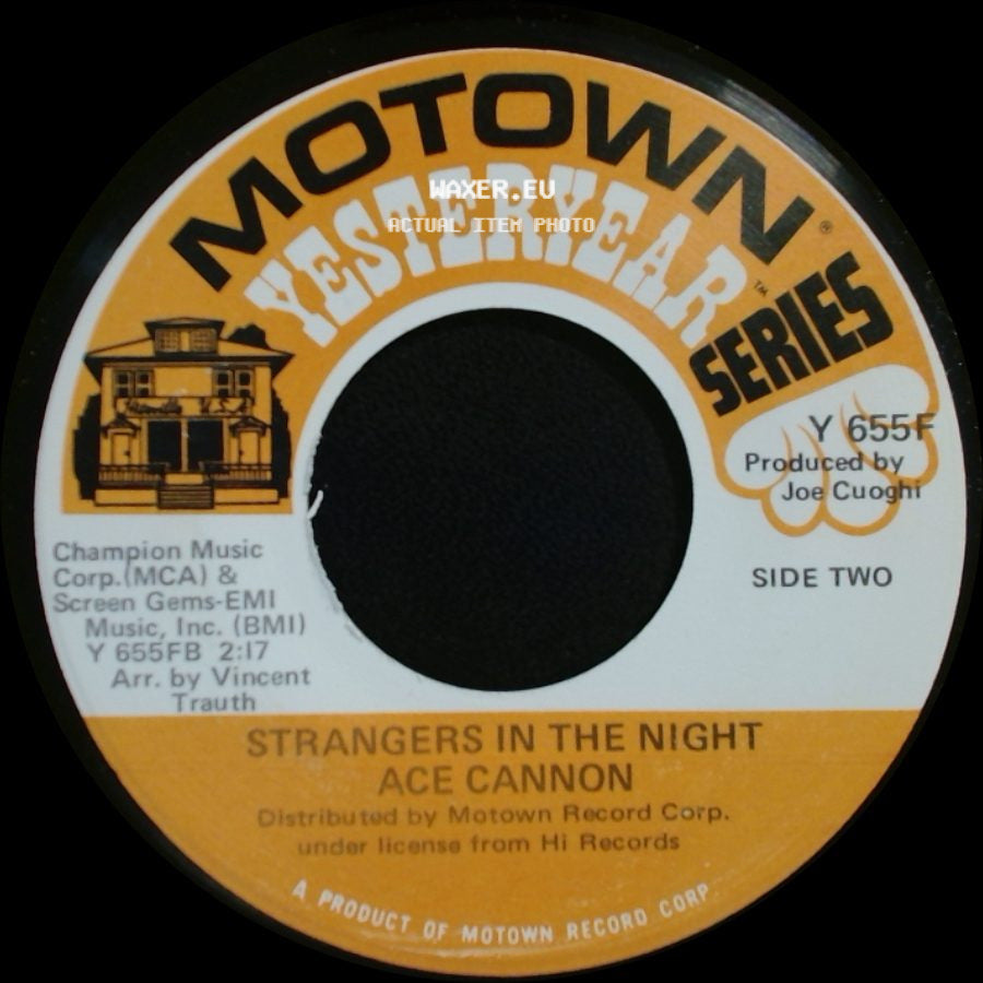Ace Cannon - Somewhere My Love / Strangers In The Night side B