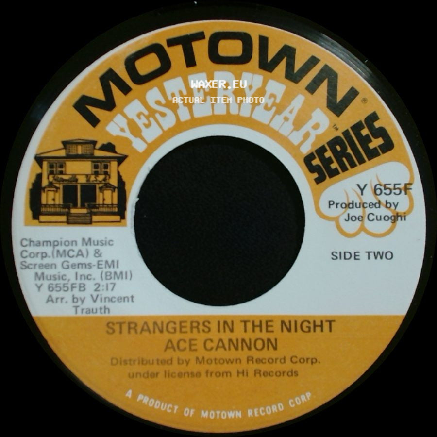 Ace Cannon - Somewhere My Love / Strangers In The Night side B