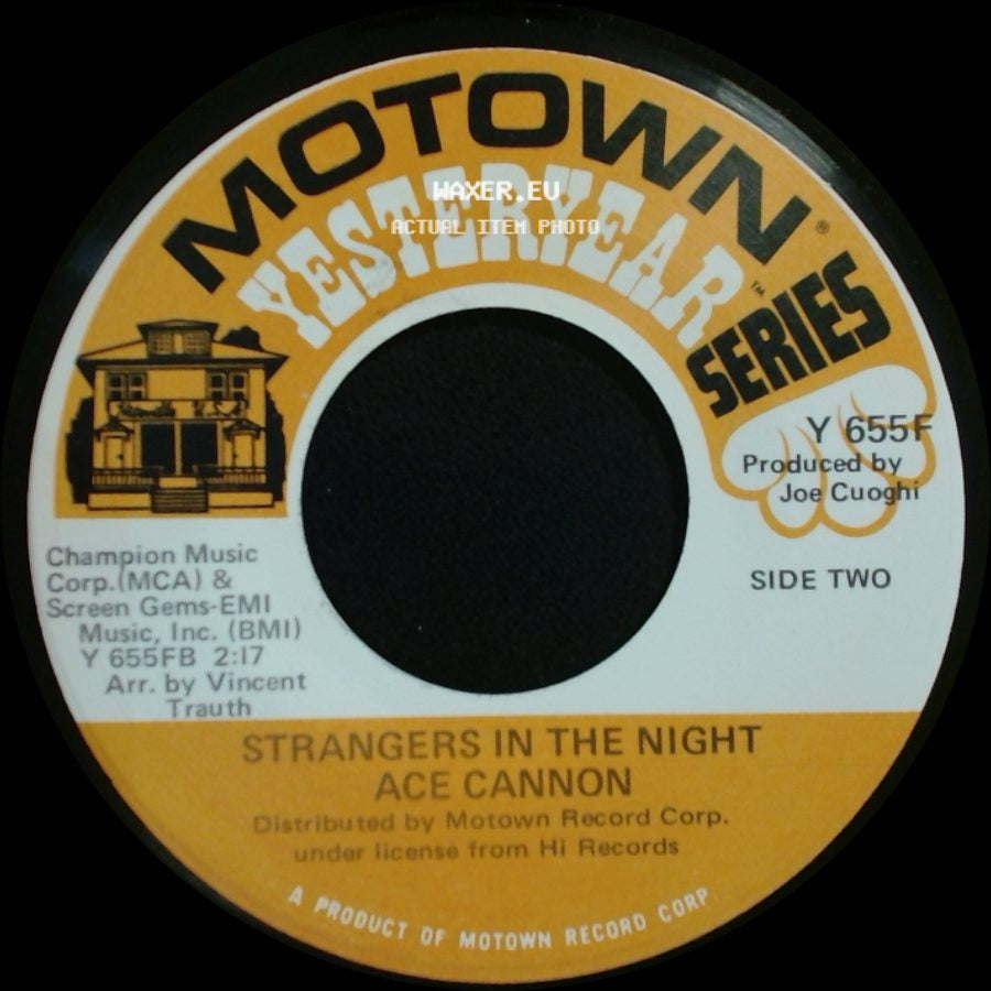 Ace Cannon - Somewhere My Love / Strangers In The Night side B
