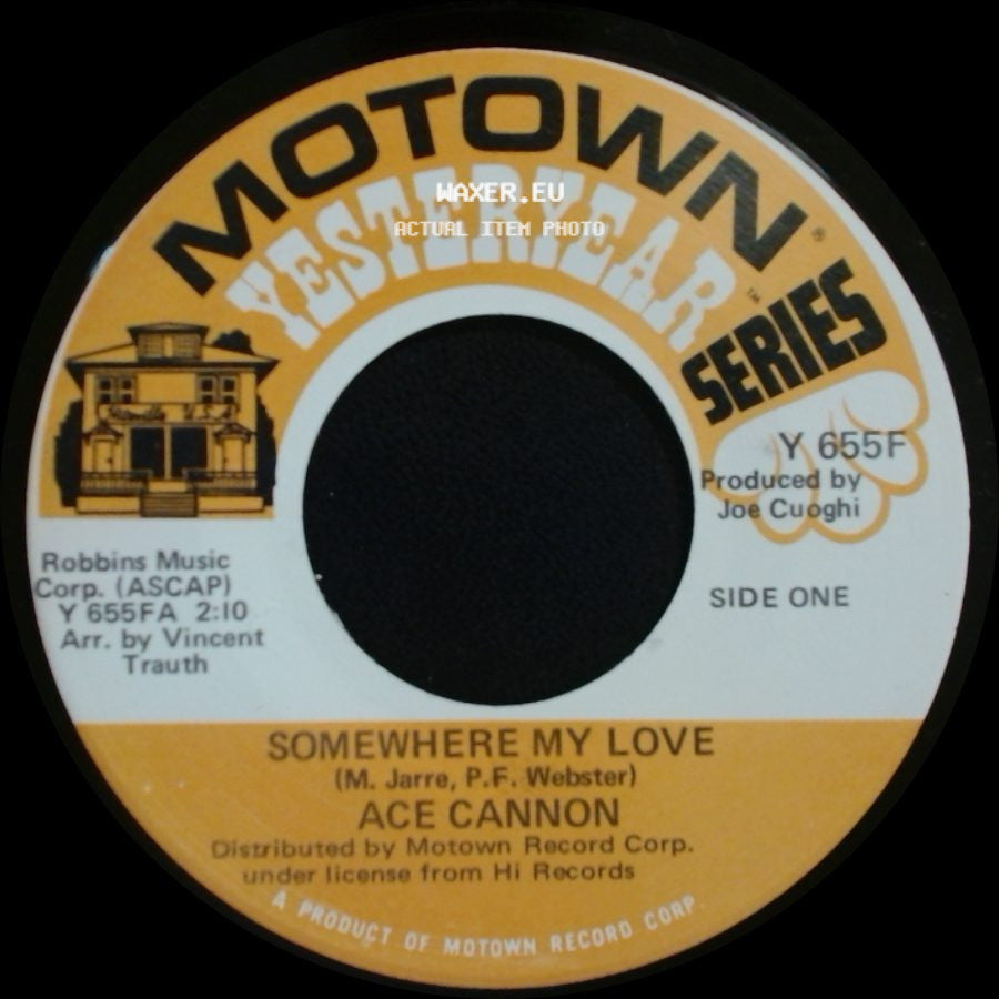 Ace Cannon - Somewhere My Love / Strangers In The Night side A