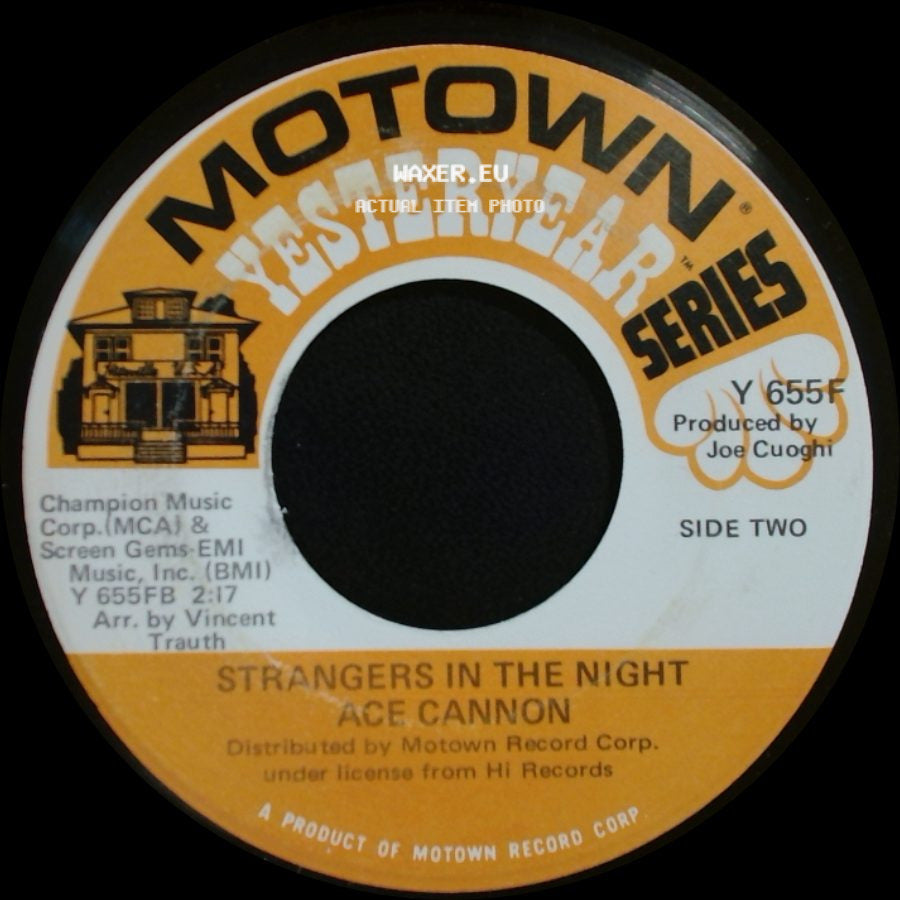 Ace Cannon - Somewhere My Love / Strangers In The Night side B