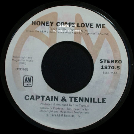Captain & Tennille - Honey Come Love Me / Muskrat Love side A