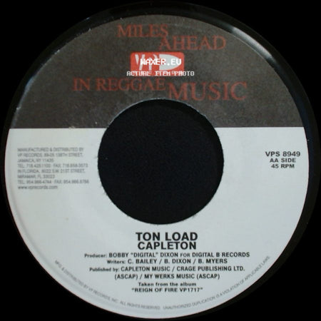 Capleton - That Day Will Come / Ton Load side B