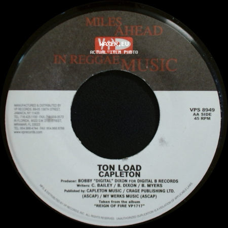 Capleton - That Day Will Come / Ton Load side B
