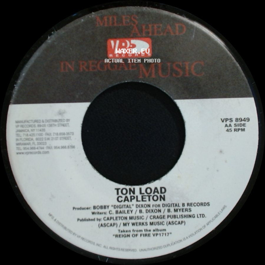 Capleton - That Day Will Come / Ton Load side B