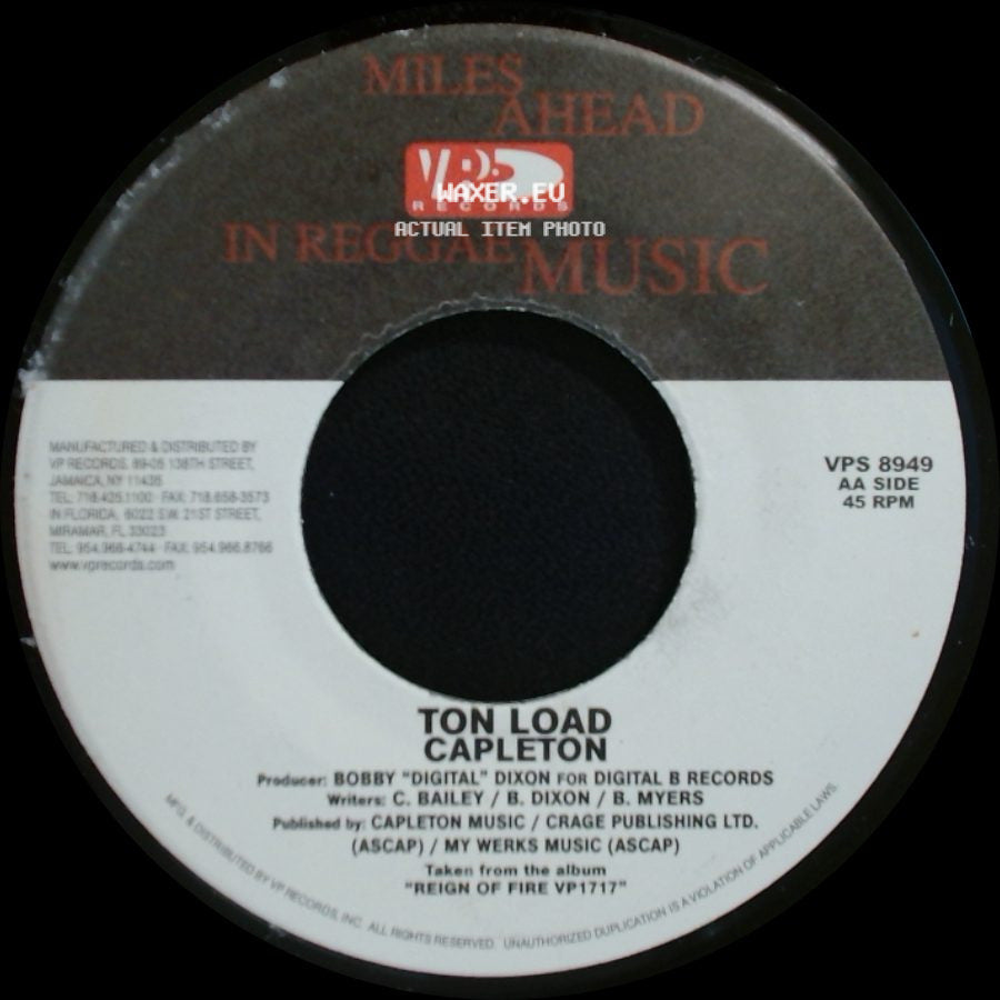 Capleton - That Day Will Come / Ton Load side B