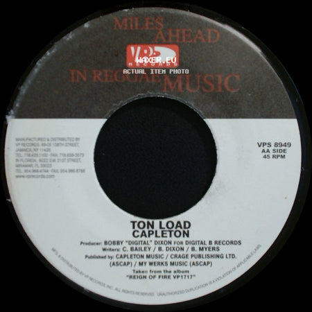 Capleton - That Day Will Come / Ton Load side B