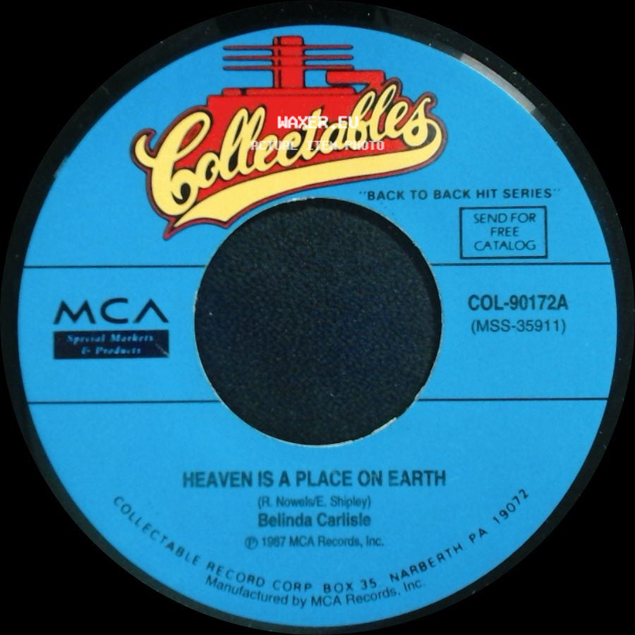 Belinda Carlisle - Circle In The Sand / Heaven Is A Place On Earth side B