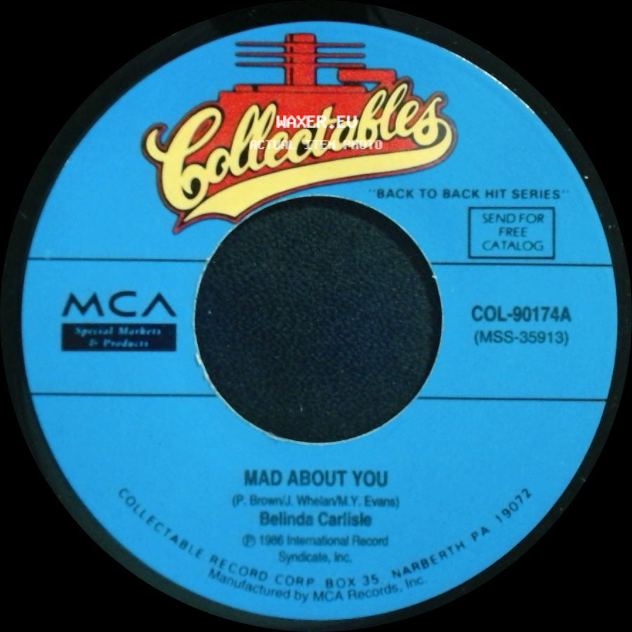 Belinda Carlisle - Band Of Gold / Mad About You side B